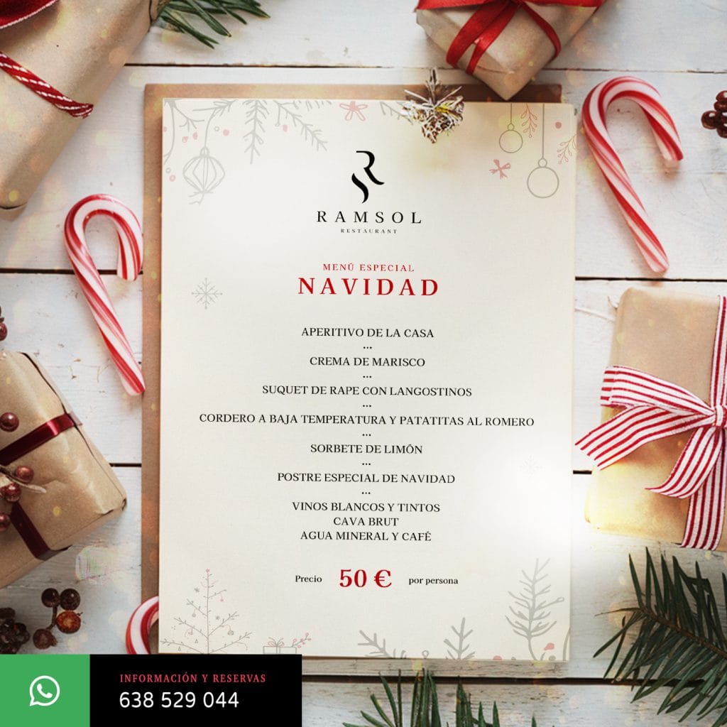 Menú especial de Navidad