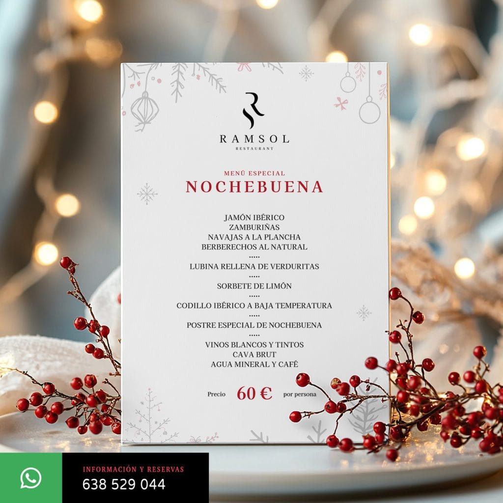 Menu especial de Nochebuena