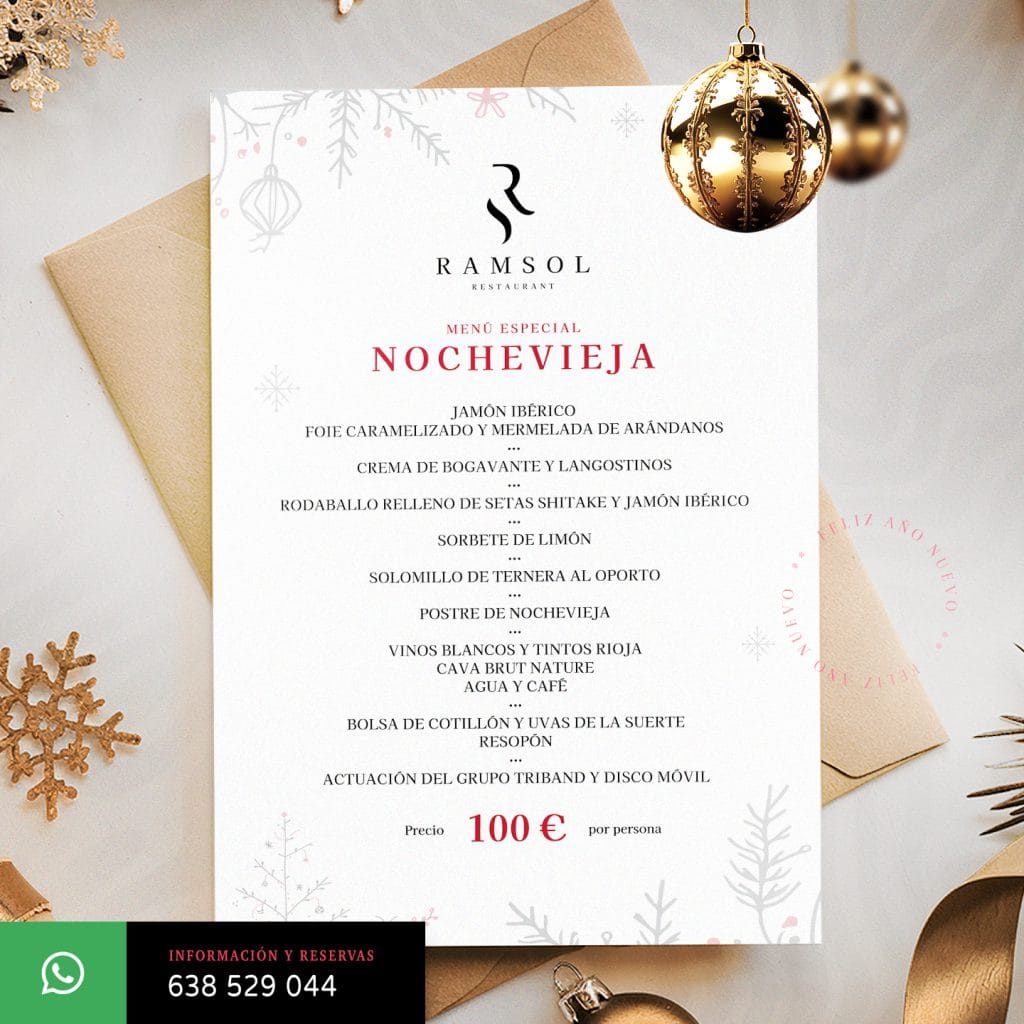 Menú especial de Nochevieja